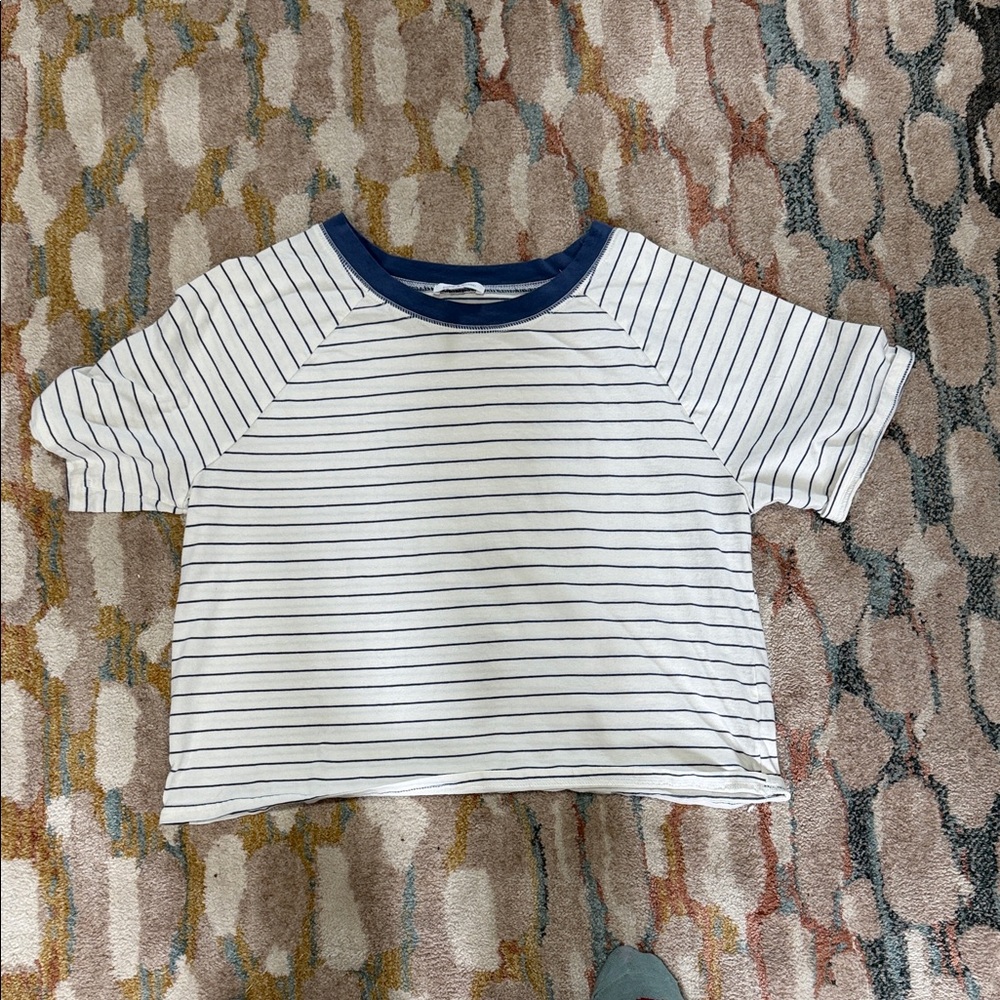 Striped Blue and White Kids Shirt